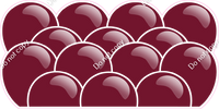 Flat - Burgundy Balloon Panels