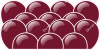 Flat - Burgundy Balloon Panels