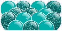 Sparkle - Teal Balloon Panels