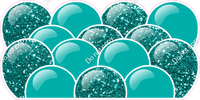 Sparkle - Teal Balloon Panels