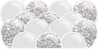 Sparkle - Light Silver Balloon Panels