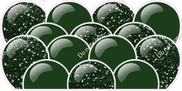 Sparkle - Hunter Green Balloon Panels