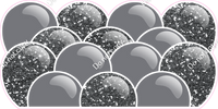 Sparkle - Silver Balloon Panels