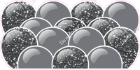Sparkle - Silver Balloon Panels
