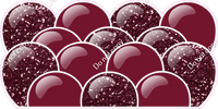 Sparkle - Burgundy Balloon Panels