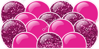 Sparkle - Hot Pink Balloon Panels