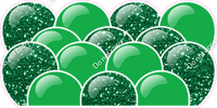 Sparkle - Green Balloon Panels