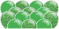 Sparkle - Lime Green Balloon Panels
