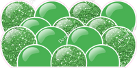 Sparkle - Lime Green Balloon Panels