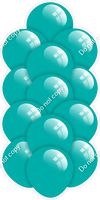 Teal - Balloon Tower - Flat