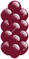 Burgundy - Balloon Tower - Flat