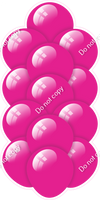 Hot Pink - Balloon Tower - Flat