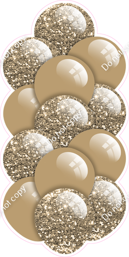 Tan - Balloon Tower - Sparkle