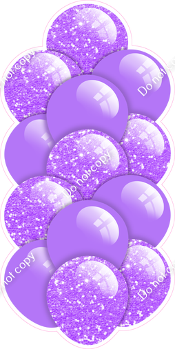 Lilac - Balloon Tower - Sparkle