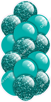 Teal - Balloon Tower - Sparkle