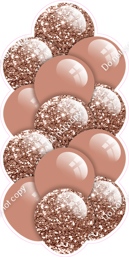 Rose Gold - Balloon Tower - Sparkle