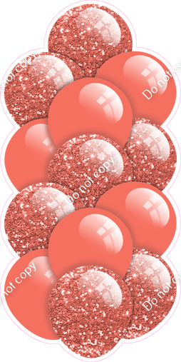 Coral - Balloon Tower - Sparkle