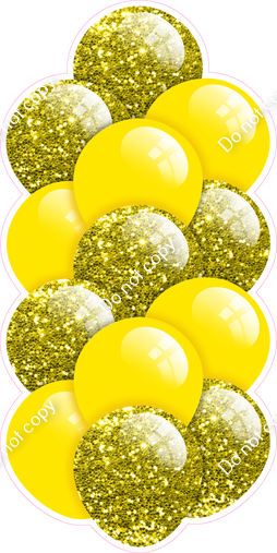 Yellow - Balloon Tower - Sparkle