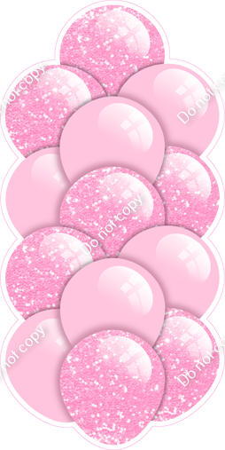 Baby Pink - Balloon Tower - Sparkle