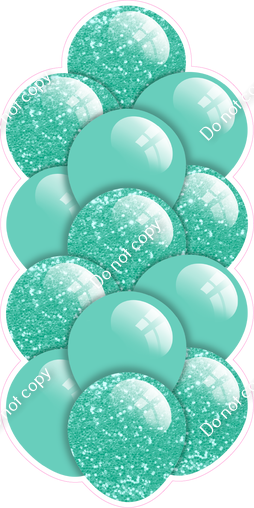 Mint - Balloon Tower - Sparkle