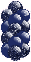 Navy Blue - Balloon Tower - Sparkle