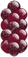 Burgundy - Balloon Tower - Sparkle