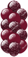 Burgundy - Balloon Tower - Sparkle