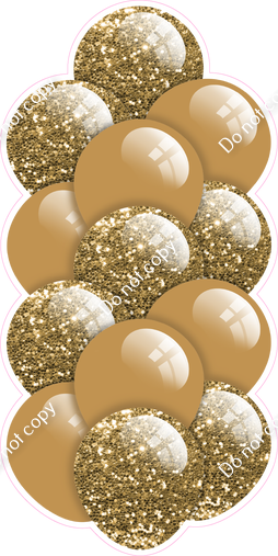 Gold - Balloon Tower - Sparkle