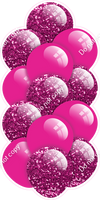 Hot Pink - Balloon Tower - Sparkle