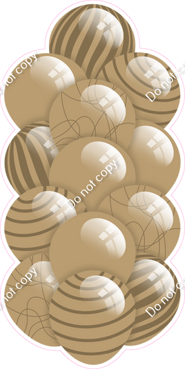 Tan - Balloon Tower - Flat Accents