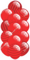 Red - Balloon Tower - Flat Accents