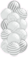 Light Silver - Balloon Tower - Flat Accents