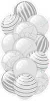 Light Silver - Balloon Tower - Flat Accents