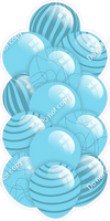 Baby Blue - Balloon Tower - Flat Accents