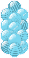Baby Blue - Balloon Tower - Flat Accents