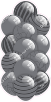 Silver - Balloon Tower - Flat Accents