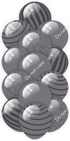 Silver - Balloon Tower - Flat Accents