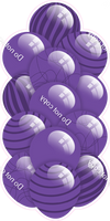 Purple - Balloon Tower - Flat Accents
