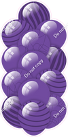 Purple - Balloon Tower - Flat Accents
