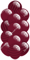 Burgundy - Balloon Tower - Flat Accents