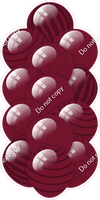 Burgundy - Balloon Tower - Flat Accents
