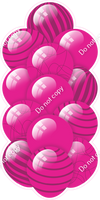 Hot Pink - Balloon Tower - Flat Accents