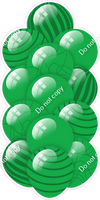 Green - Balloon Tower - Flat Accents
