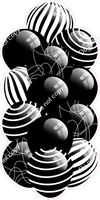 Black - Balloon Tower - Flat Accents