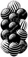 Black - Balloon Tower - Flat Accents