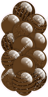 Chocolate - Balloon Tower - Sparkle Accents
