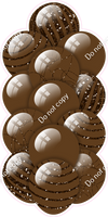 Chocolate - Balloon Tower - Sparkle Accents