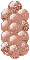 Rose Gold - Balloon Tower - Sparkle Accents