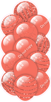 Coral - Balloon Tower - Sparkle Accents