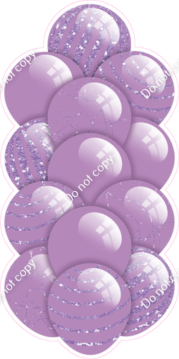 Lavender - Balloon Tower - Sparkle Accents